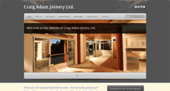 Desktop Screenshot of craigadamjoinery.com